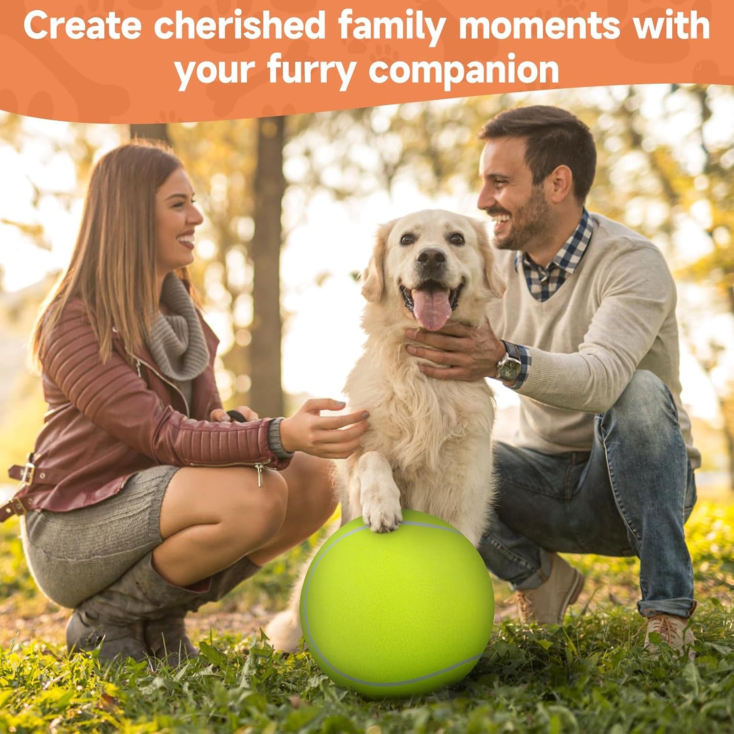 Giant Large Tennis Ball for Dogs: 9.5" Premium Balls for Dog for Outdoor Play Chasing, Big Tennis Ball Dogs Toy, Tennis Ball for Small Medium Large Dogs, Pet Ball Birthday, Yellow