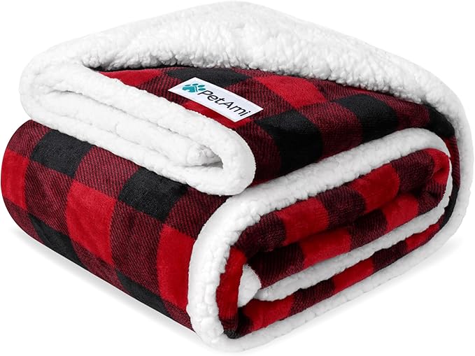 Manta Reversible Impermeable Definitiva para Perros - Manta de Sherpa de Lujo para Mascotas para Sofá y Cama, Suave y Lavable, Ideal para Perros Grandes y Gatos, Gris 90x90