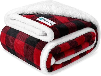 Manta Reversible Impermeable Definitiva para Perros - Manta de Sherpa de Lujo para Mascotas para Sofá y Cama, Suave y Lavable, Ideal para Perros Grandes y Gatos, Gris 90x90