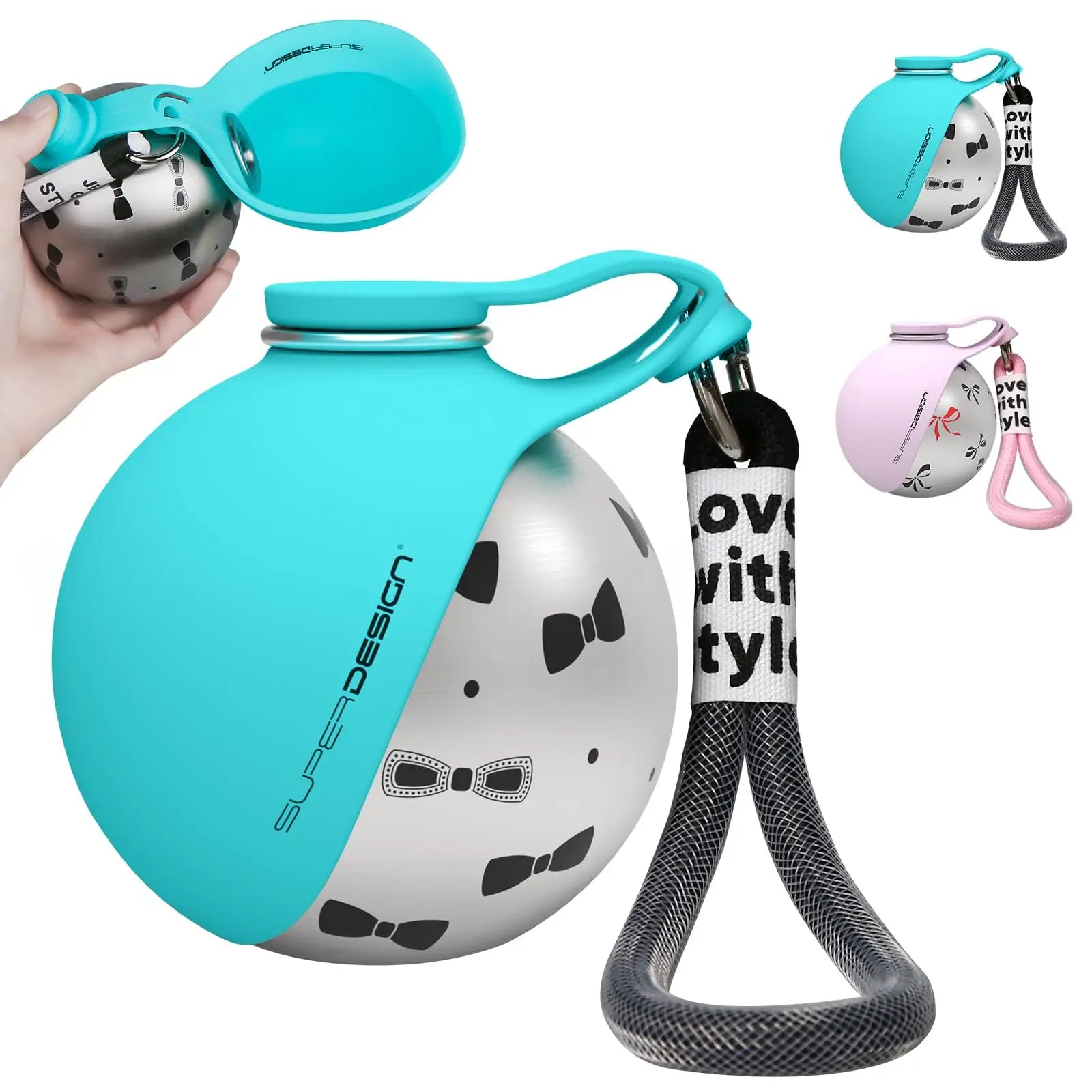 Stay Hydrated on the Go: The Ultimate 2-In-1 Portable Dog Water Bottle for Small Dogs - Leak-Proof, Compact, and Stylish Stainless Steel & Silicone Design