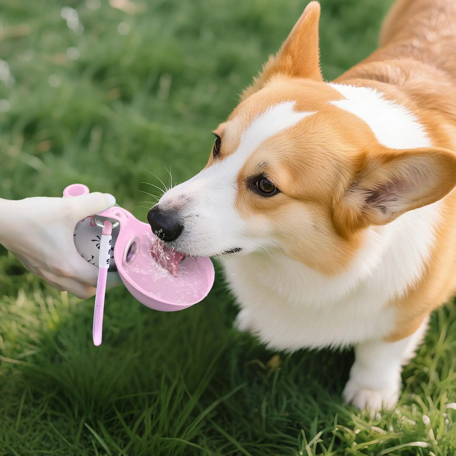 Stay Hydrated on the Go: The Ultimate 2-In-1 Portable Dog Water Bottle for Small Dogs - Leak-Proof, Compact, and Stylish Stainless Steel & Silicone Design