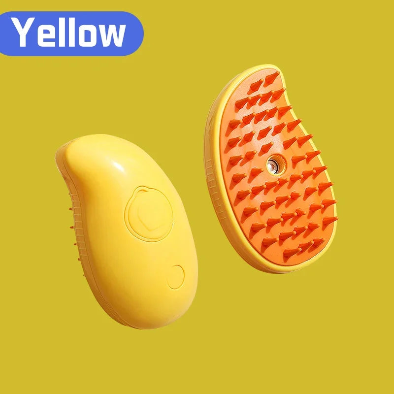 Revolutionary 3-in-1 Cat and Dog Grooming Brush with Steam Spray – Effortlessly Remove Hair and Pamper Your Pet!