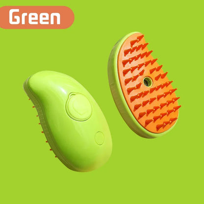 Revolutionary 3-in-1 Cat and Dog Grooming Brush with Steam Spray – Effortlessly Remove Hair and Pamper Your Pet!